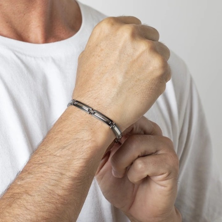 Obrázek Pánský náramek Lotus Style Men In Black