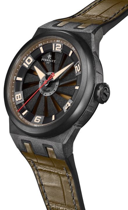 Obrázek Perrelet Turbine Carbon Khaki